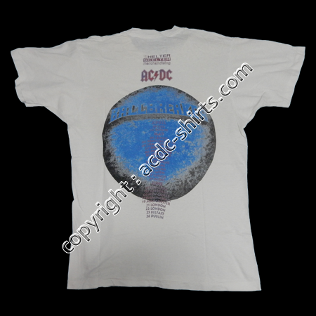 Shirt Europe AC/DC 1996 verso