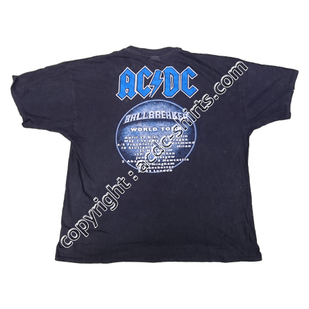 Shirt Europe AC/DC 1996 verso