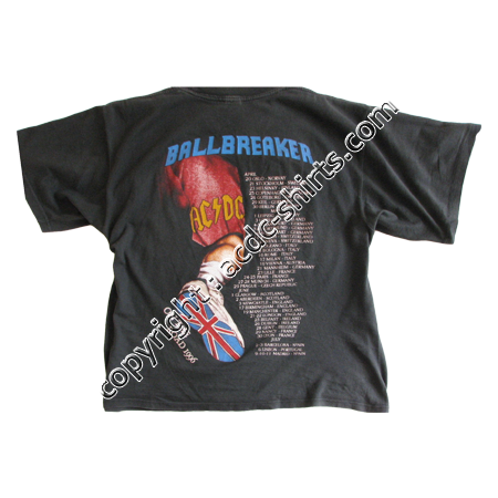 Shirt Europe AC/DC 1996 verso