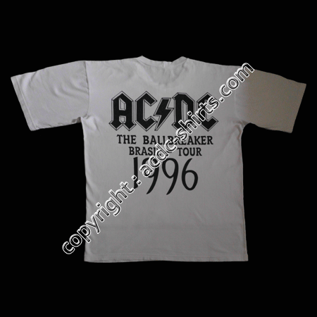 Shirt South America AC/DC 1996 verso