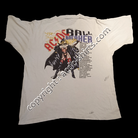 Shirt USA AC/DC 1996 verso