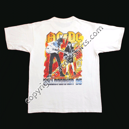 Shirt USA AC/DC 1996 verso