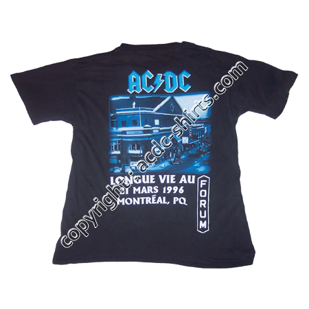 Shirt Canada AC/DC 1996 verso