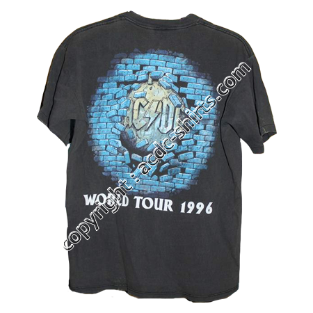 Shirt Europe AC/DC 1996 verso