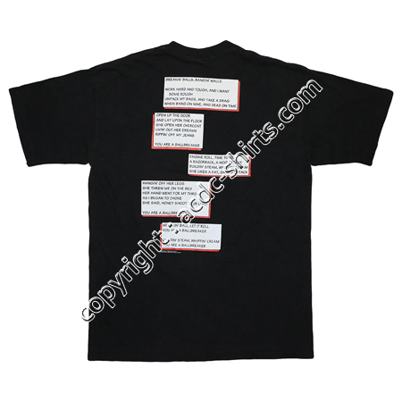 Shirt Europe AC/DC 1996 verso