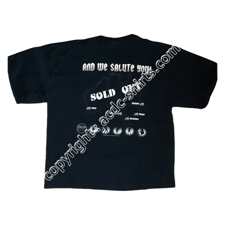 Shirt Australia AC/DC 2010 verso