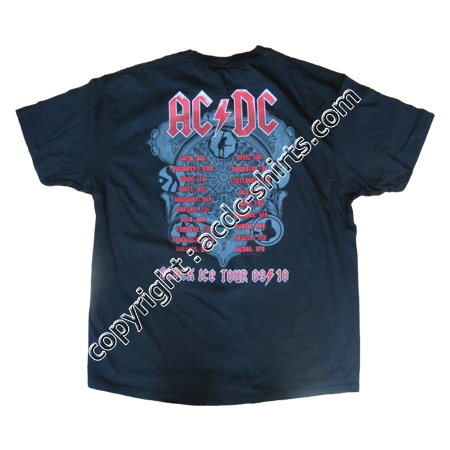 Shirt Europe AC/DC 2009 verso