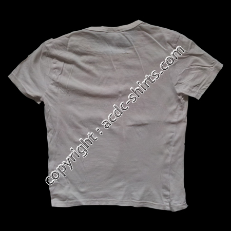 Shirt Europe AC/DC 2009 verso