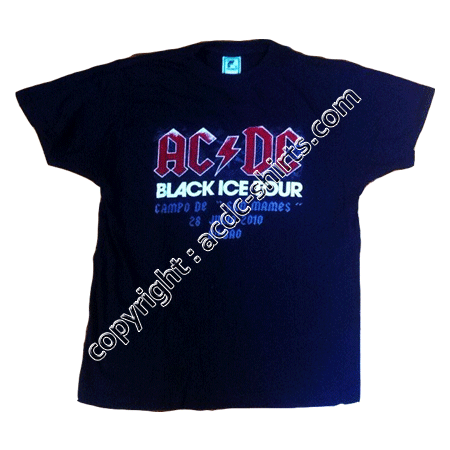 Shirt Europe AC/DC 2009 recto