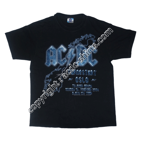 Shirt Europe AC/DC 2009 recto