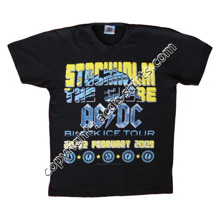 Shirt Europe AC/DC 2009 recto