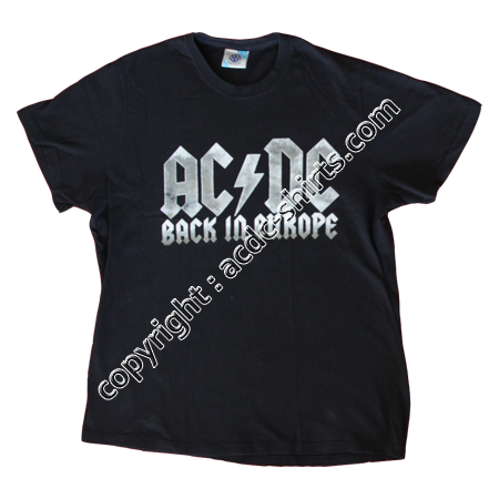 Shirt Europe AC/DC 2010 recto