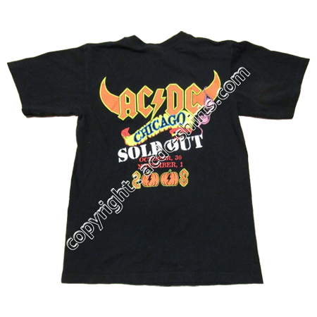Shirt USA AC/DC 2010 verso