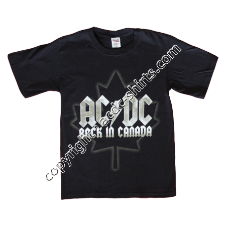 Shirt Canada AC/DC 2010 recto
