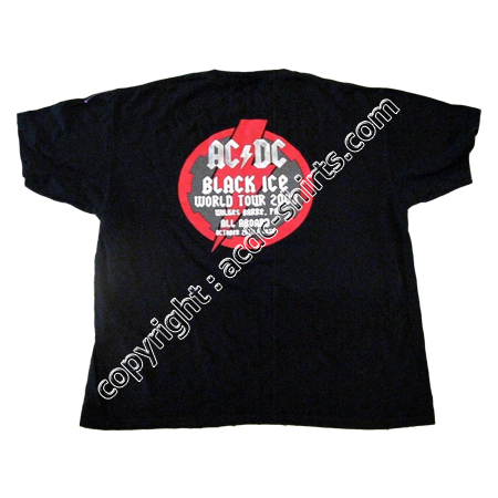 Shirt Canada AC/DC 2010 verso