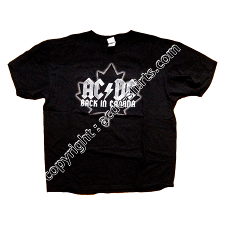 Shirt Canada AC/DC 2010 recto