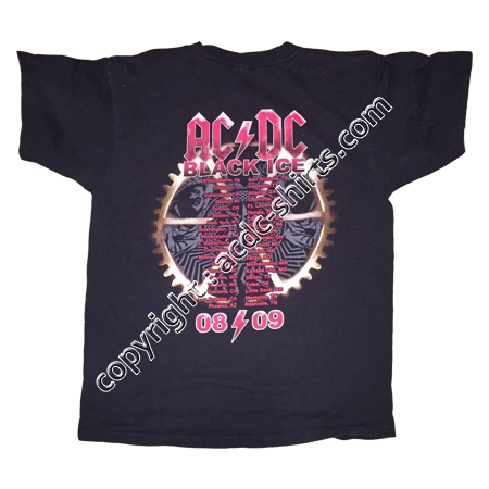 Shirt Canada AC/DC 2010 verso