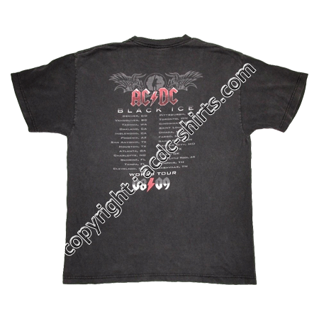 Shirt Canada AC/DC 2010 verso