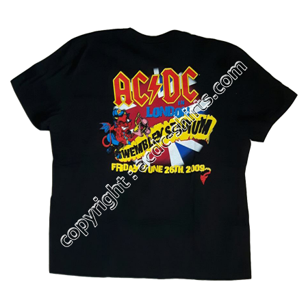 Shirt Europe AC/DC 2009 verso