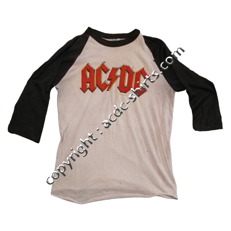 Shirt world AC/DC 1980 recto