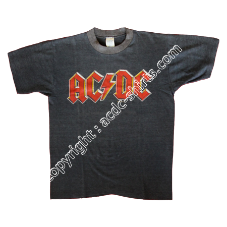 Shirt Europe AC/DC 1980 recto