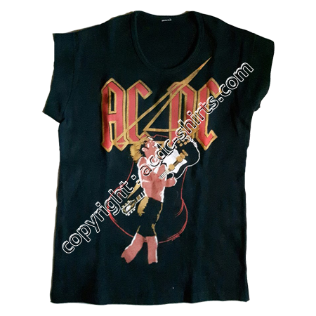 Shirt Europe AC/DC 1980 recto