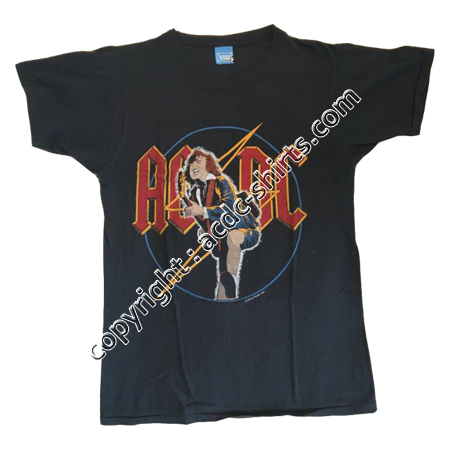 Shirt Europe AC/DC 1980 recto