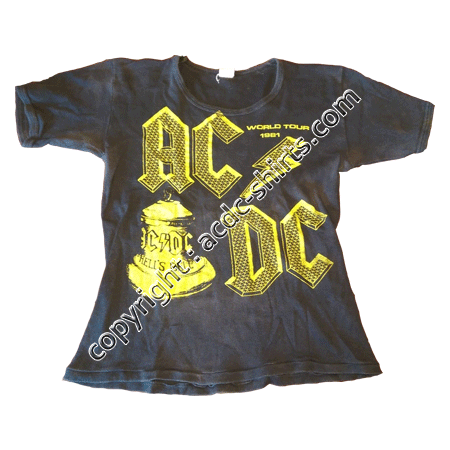 Shirt Europe AC/DC 1980 recto