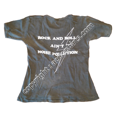 Shirt Europe AC/DC 1980 verso