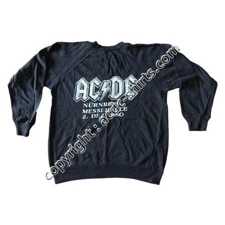 Shirt German AC/DC 1980 verso