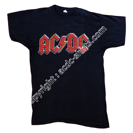 Shirt French AC/DC 1980 recto