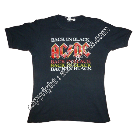 Shirt English AC/DC 1980 recto