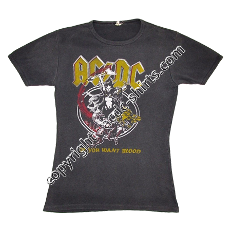 Shirt Europe AC/DC 1980 recto