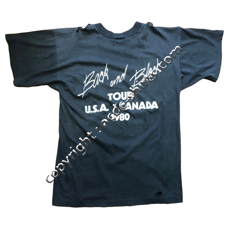 Shirt USA AC/DC 1980 verso