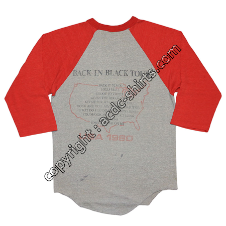 Shirt USA AC/DC 1980 verso