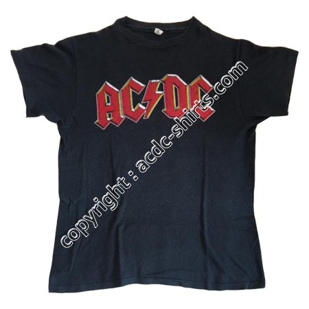 Shirt USA AC/DC 1980 recto