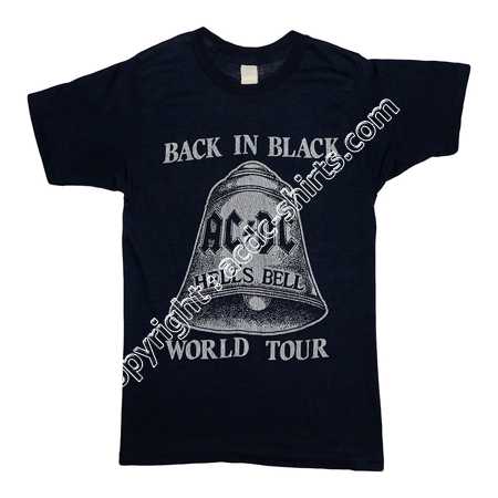 Shirt world AC/DC 1980 recto