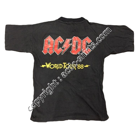 Shirt World AC/DC 1988 verso