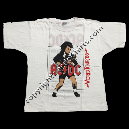 Shirt Australia AC/DC 1988 recto