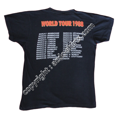 Shirt Europe AC/DC 1988 verso