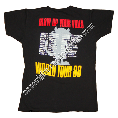 Shirt Europe AC/DC 1988 verso