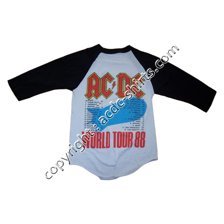 Shirt USA AC/DC 1988 verso