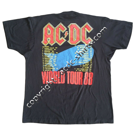 Shirt USA AC/DC 1988 verso