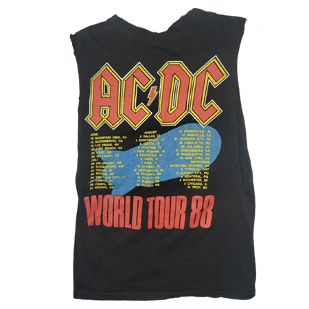 Shirt USA AC/DC 1988 verso