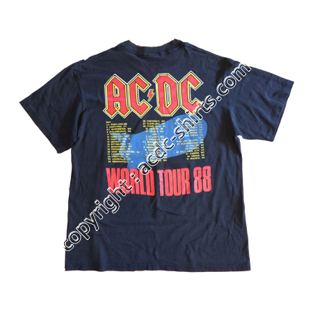 Shirt USA AC/DC 1988 verso