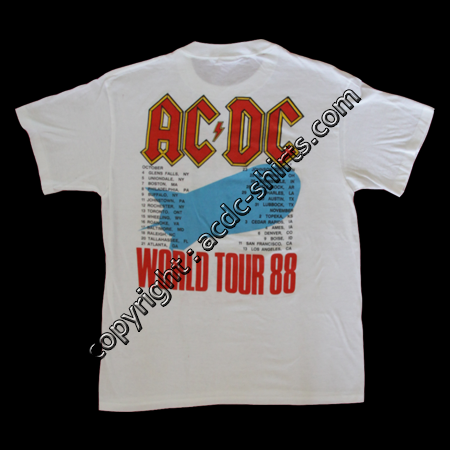 Shirt USA AC/DC 1988 verso