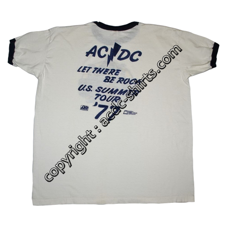Shirt USA AC/DC 1977 verso