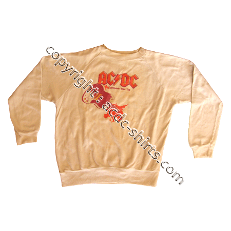 Shirt Europe AC/DC 1978 recto