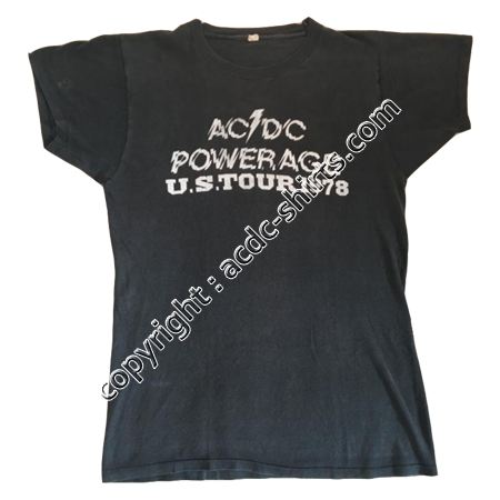 Shirt USA AC/DC 1978 recto