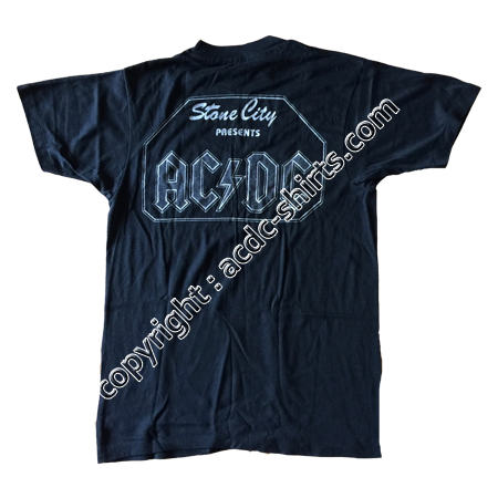 Shirt USA AC/DC 1979-80 verso